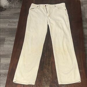 Wrangler Cream Corduroy Pants for Men